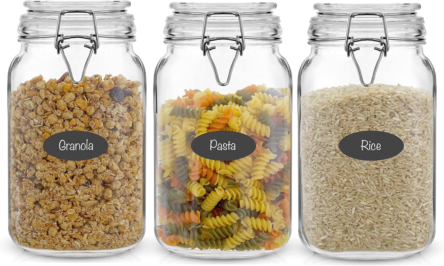 Airtight Glass Jars with Lids  - Food Storage Containers บทวิจารณ์และราคา