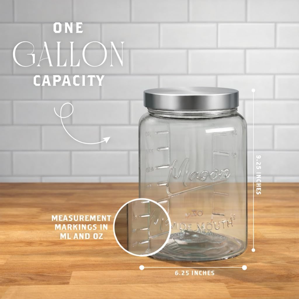 Extra Large    Jar - 1 Gallon  - Food Storage Containers บทวิจารณ์และราคา