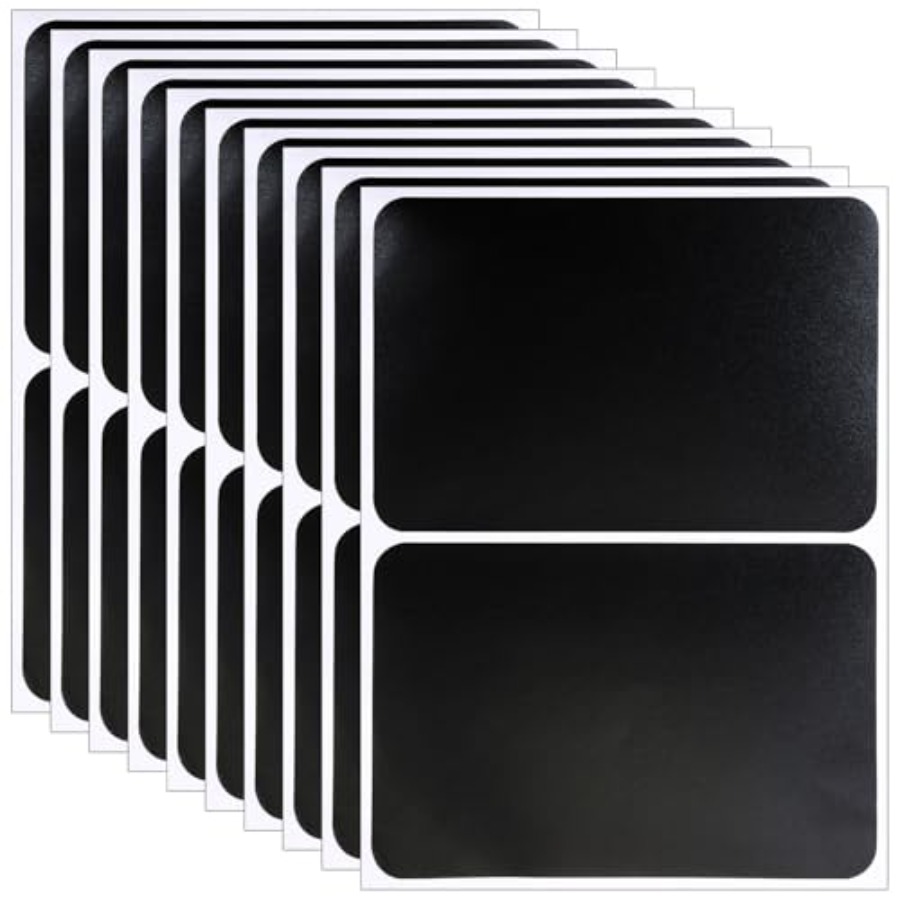 6x4Inch Rectangle Large Chalkb - Food Storage Jar Labels บทวิจารณ์และราคา