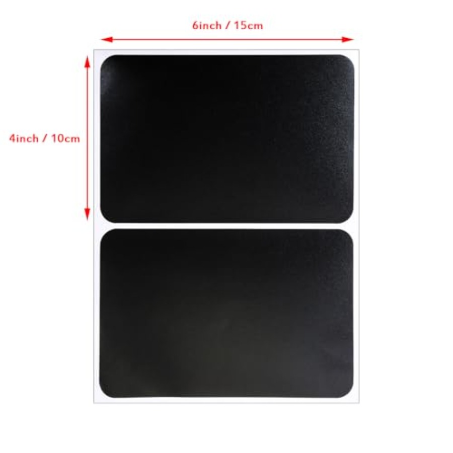 6x4Inch Rectangle Large Chalkb - Food Storage Jar Labels บทวิจารณ์และราคา