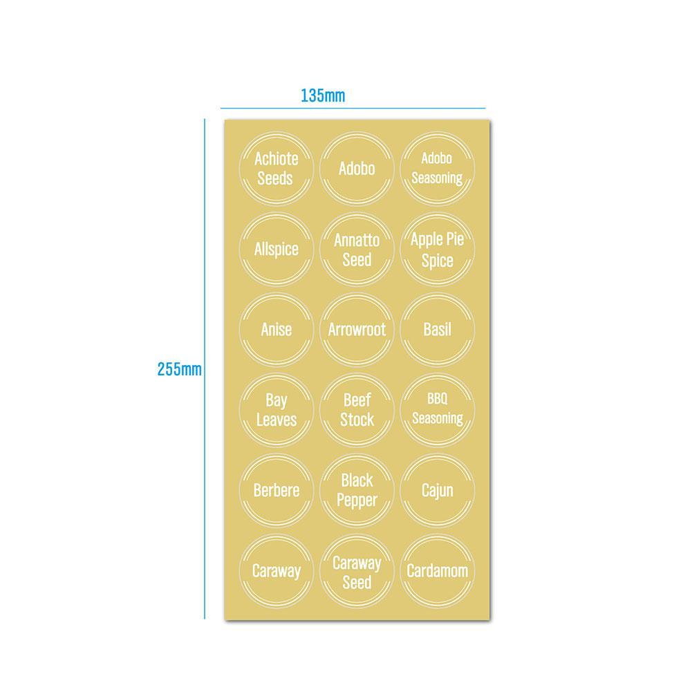 144 Pcs/set Transparent Spice  - Food Storage Jar Labels บทวิจารณ์และราคา