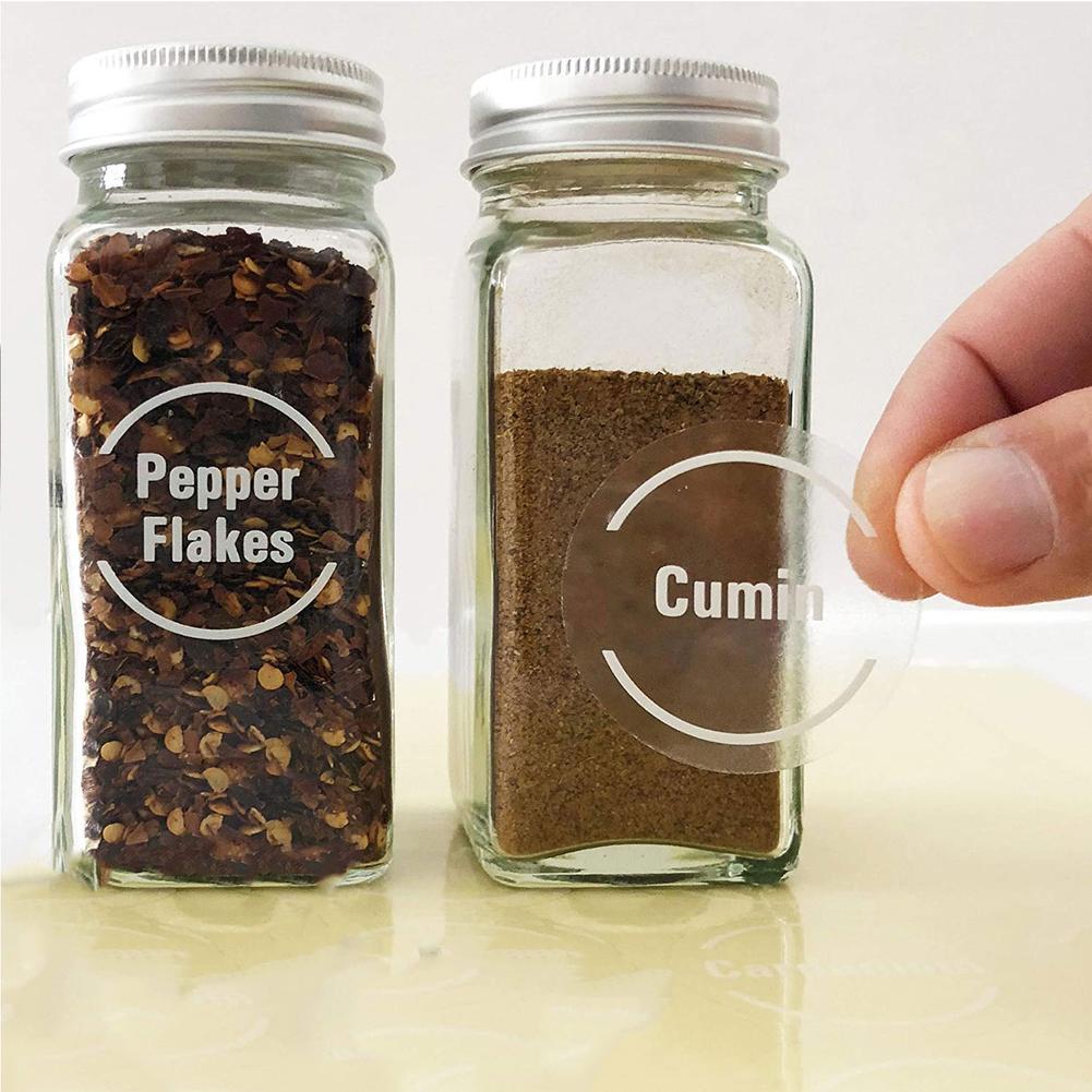 144 Pcs/set Transparent Spice  - Food Storage Jar Labels บทวิจารณ์และราคา