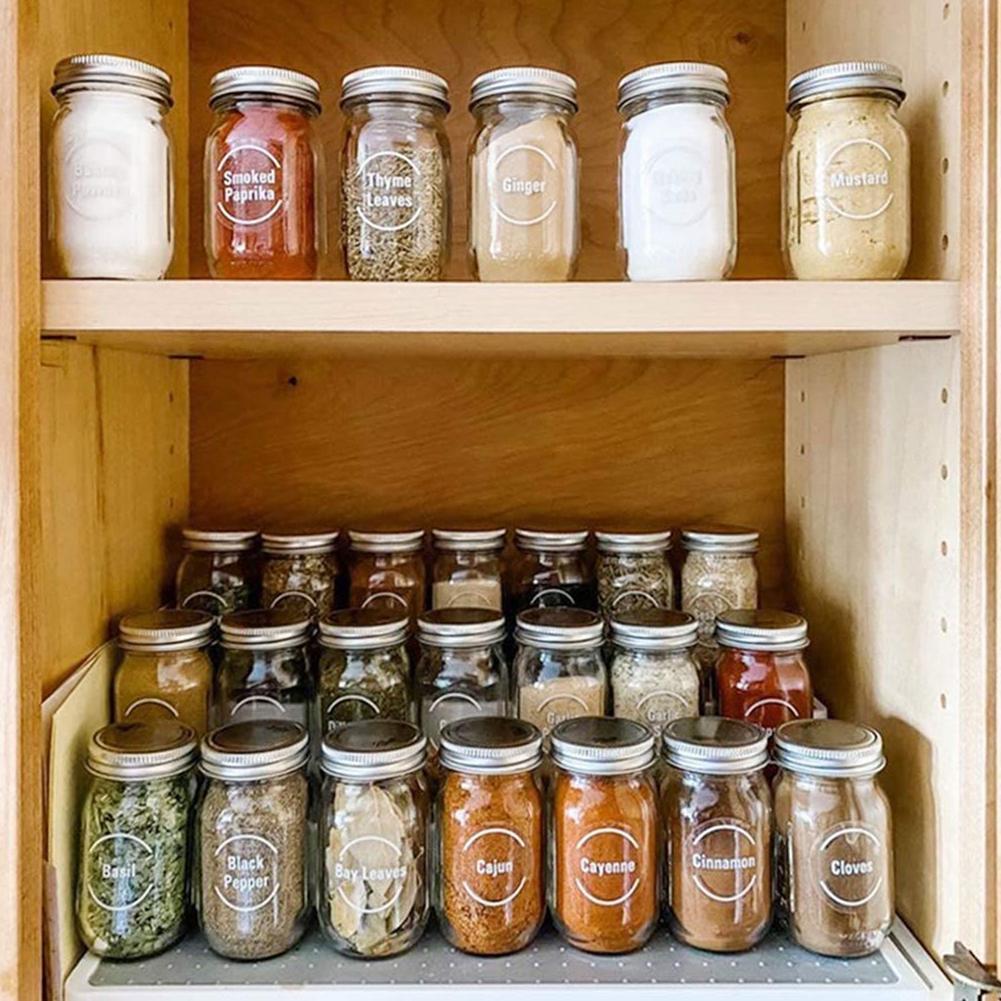 144 Pcs/set Transparent Spice  - Food Storage Jar Labels บทวิจารณ์และราคา