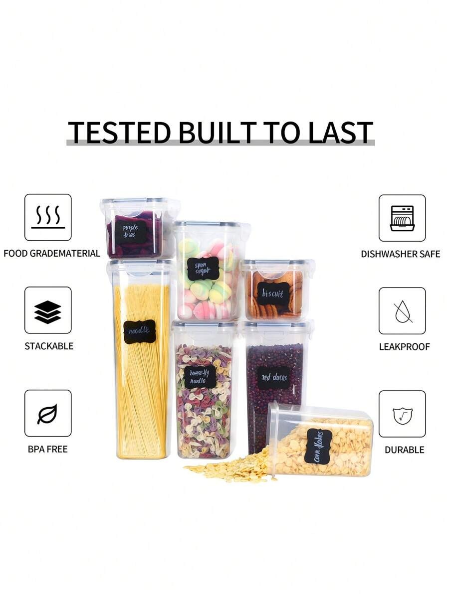 1/3/5/7pcs Food Storage Jars R - Food Storage Jar Labels บทวิจารณ์และราคา