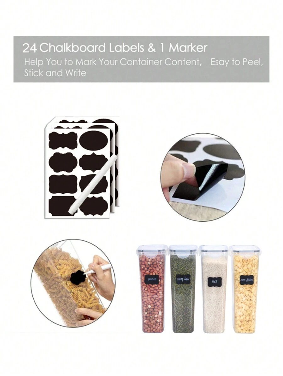 1/3/5/7pcs Food Storage Jars R - Food Storage Jar Labels บทวิจารณ์และราคา