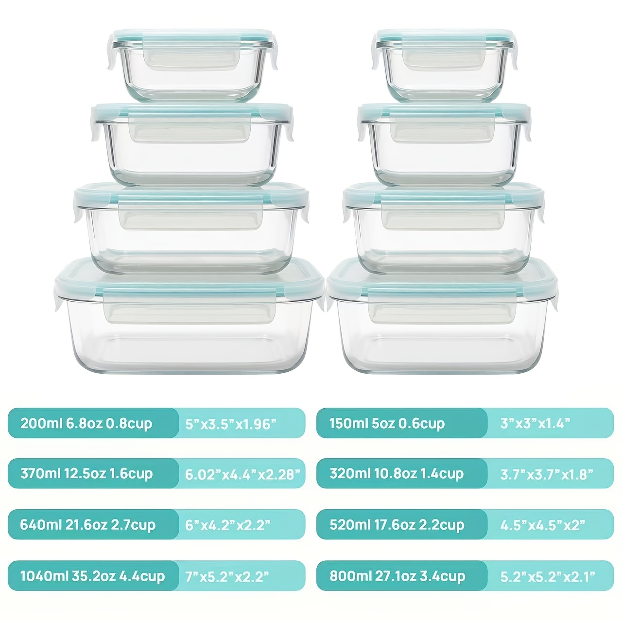 Premium Glass Food Storage Con - Glass Meal Prep Container บทวิจารณ์และราคา