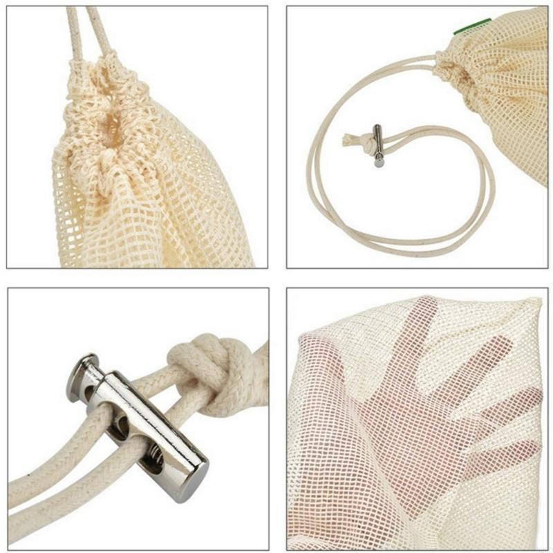 Cotton Mesh Produce Bags Reusa - Produce Bag Reusable Mesh บทวิจารณ์และราคา