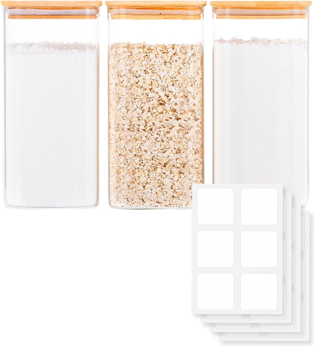 Glass Food Storage Jars with A - Food Storage Containers บทวิจารณ์และราคา