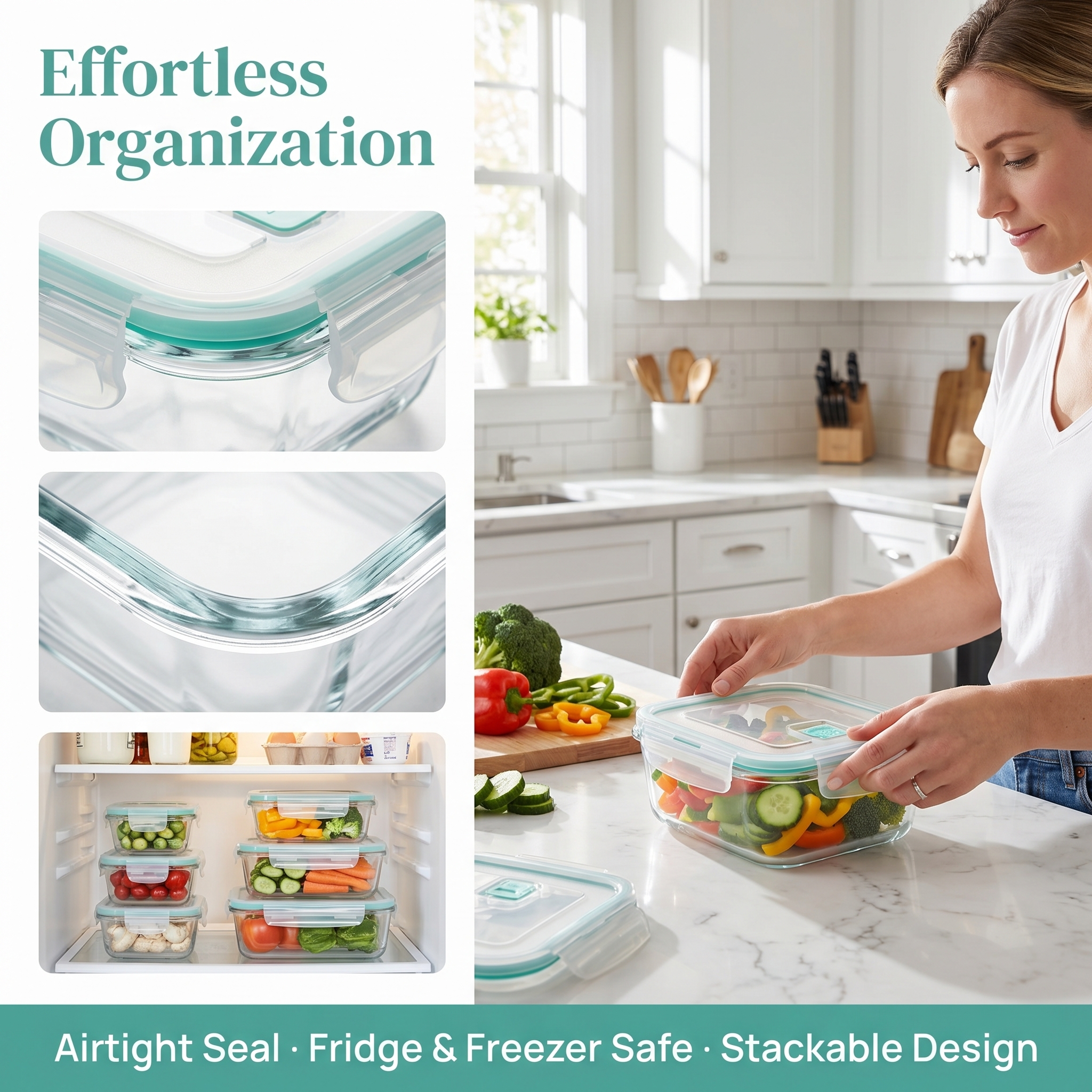 A set of 8 food storage contai - Food Storage Jar Set บทวิจารณ์และราคา