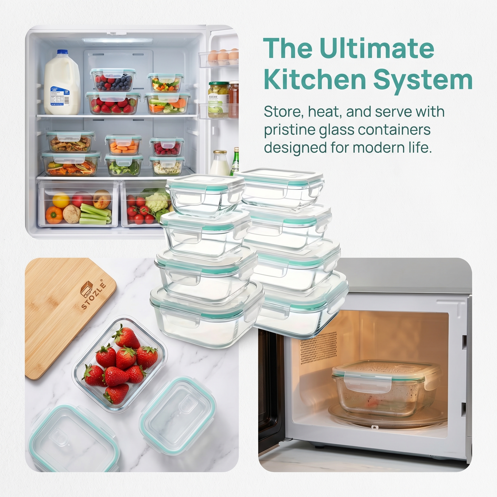 A set of 8 food storage contai - Food Storage Jar Set บทวิจารณ์และราคา
