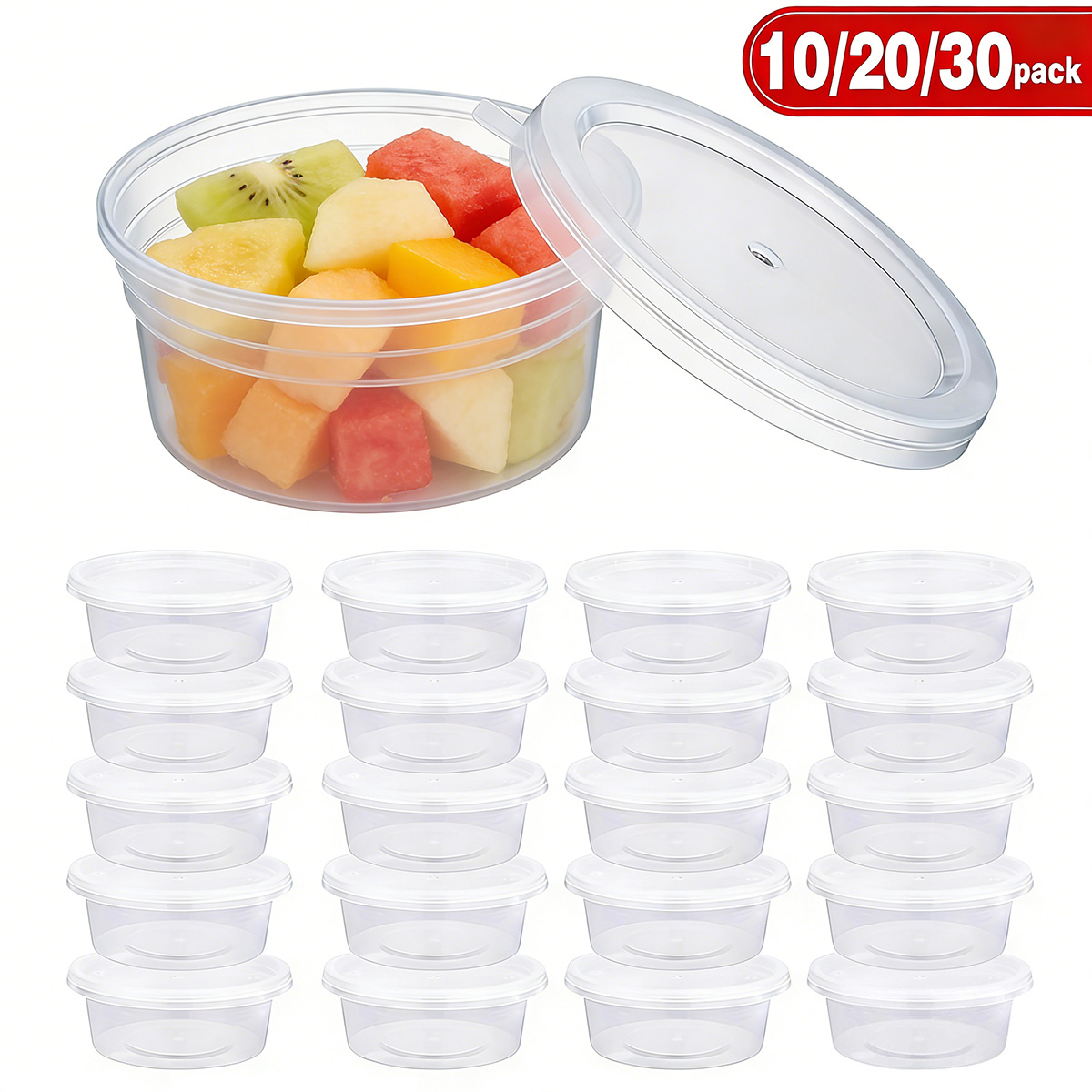10/20/40 Pack Small Slime Cont - Food Storage Plastic Containers With Lids บทวิจารณ์และราคา