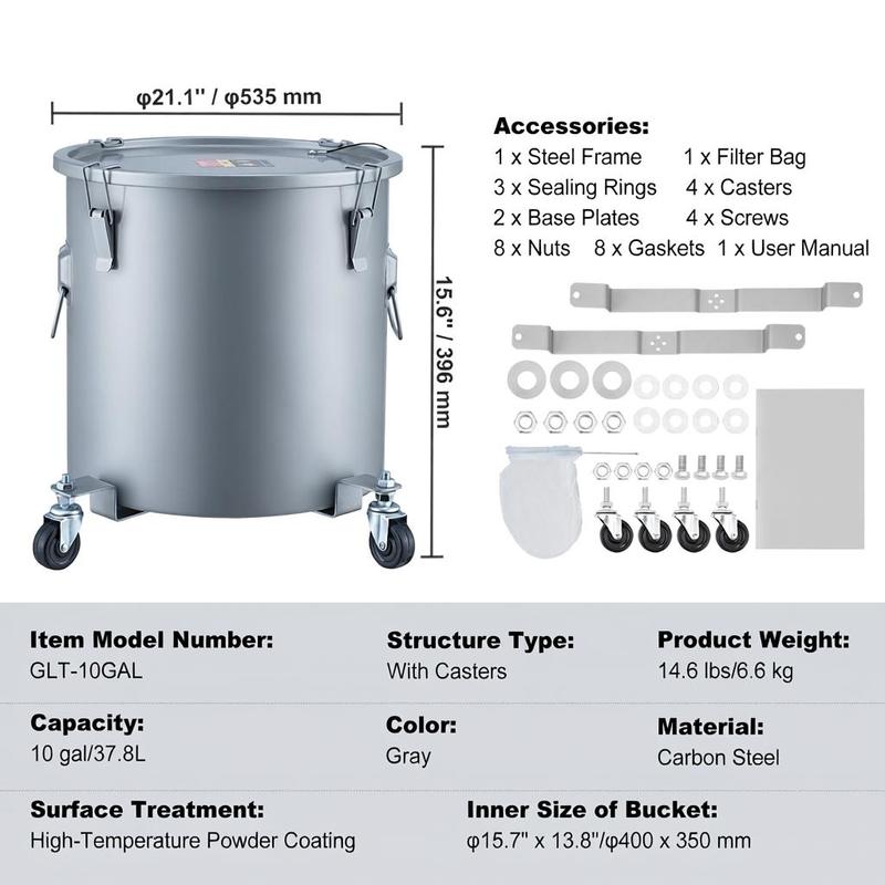 Carbon Steel Oil Transport Con - Food Storage Containers บทวิจารณ์และราคา