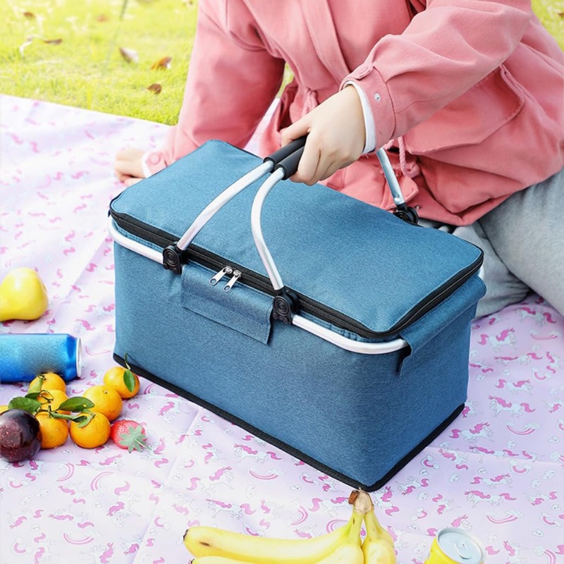 Flat Foldable Oxford Picnic Ba - Food Storage Aluminum บทวิจารณ์และราคา