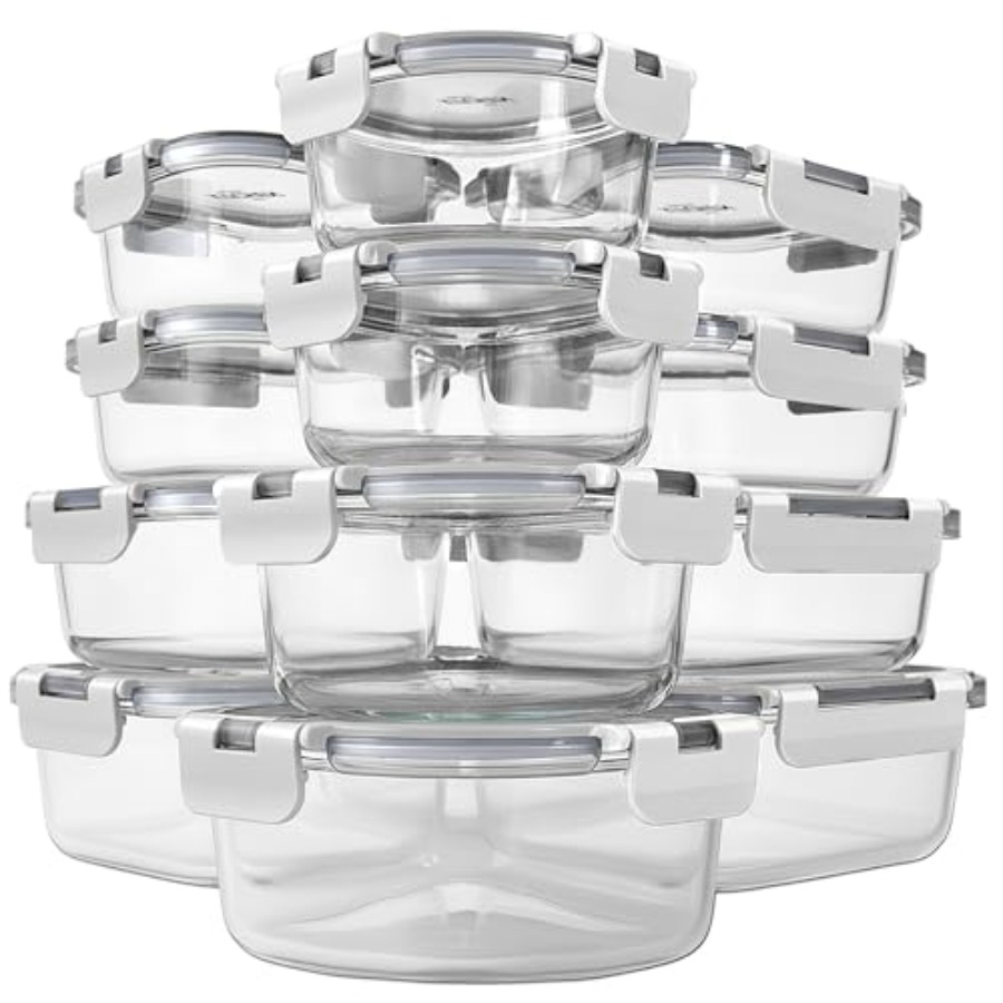 KITCHEN SHOPPE 24pc Borosilica - Food Storage Plastic Containers With Lids บทวิจารณ์และราคา