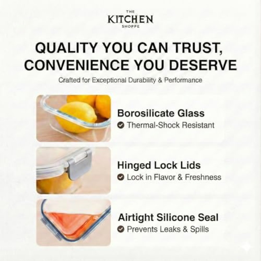 KITCHEN SHOPPE 24pc Borosilica - Food Storage Plastic Containers With Lids บทวิจารณ์และราคา