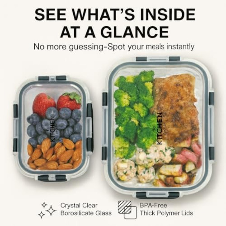KITCHEN SHOPPE 24pc Borosilica - Food Storage Plastic Containers With Lids บทวิจารณ์และราคา