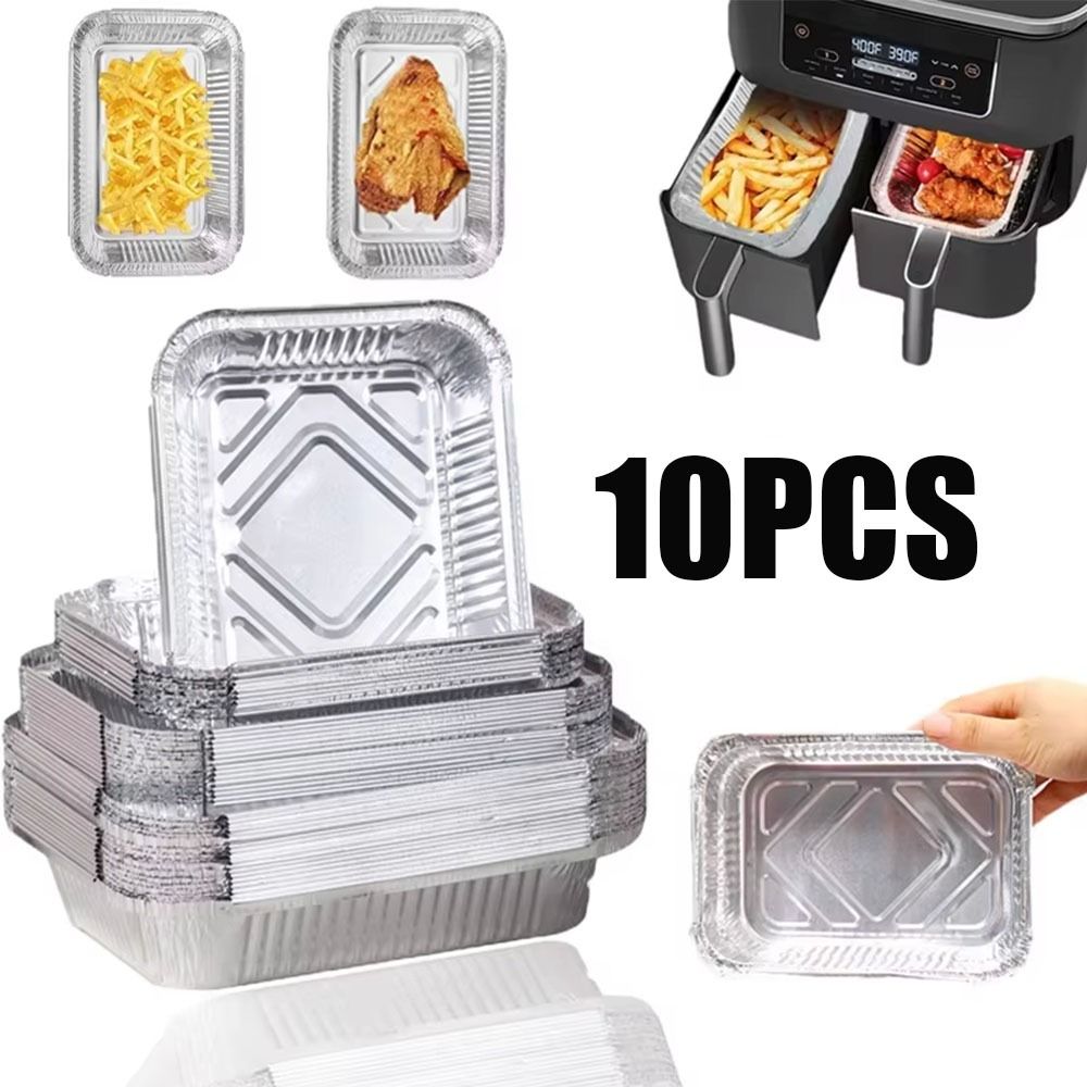 10PCS Disposable Aluminum Foil - Food Storage Aluminum บทวิจารณ์และราคา