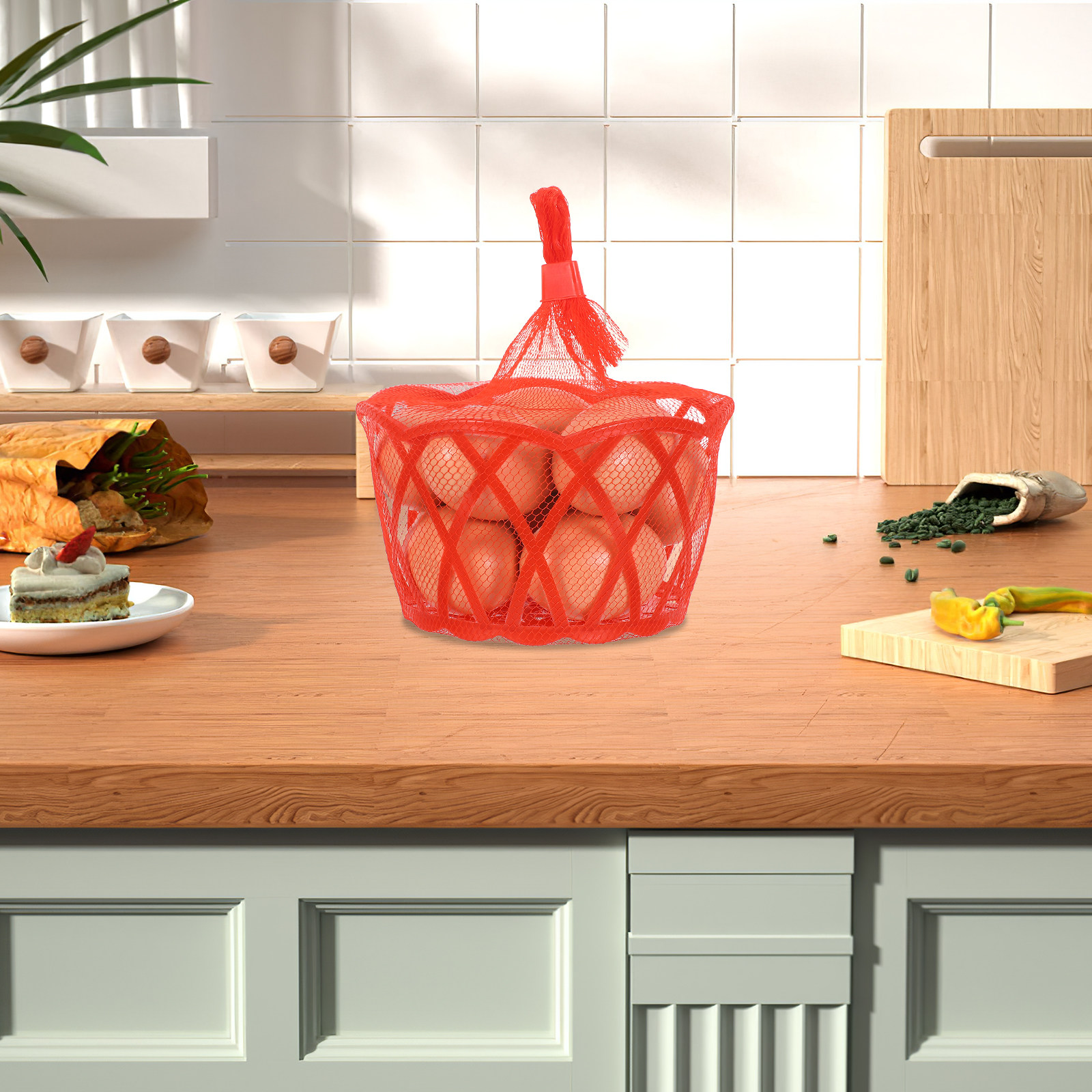 20set Egg Mesh Storage Bag Reu - Produce Bag Reusable Mesh บทวิจารณ์และราคา