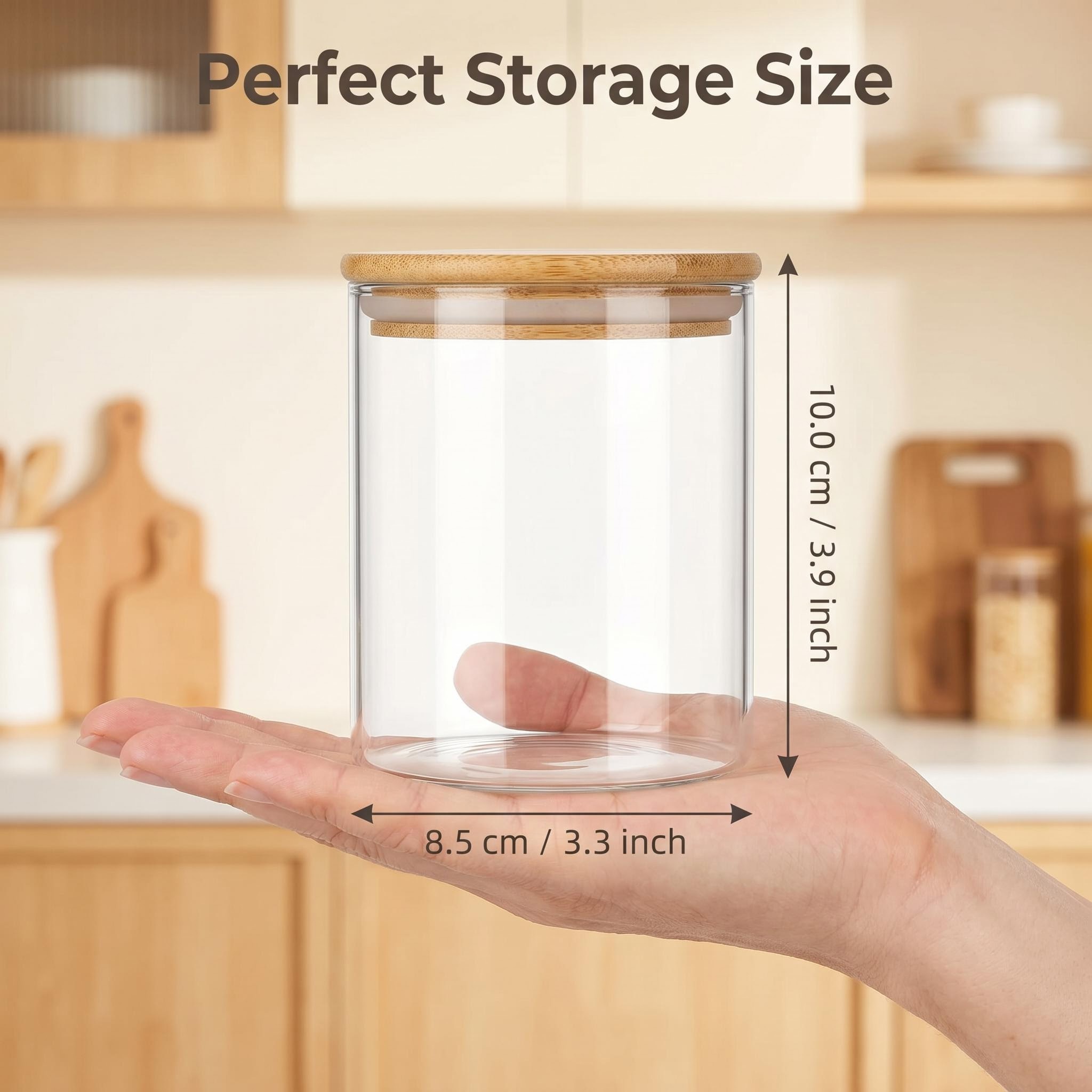 9 Pieces Clear Glass Storage C - Food Storage Jar Labels บทวิจารณ์และราคา