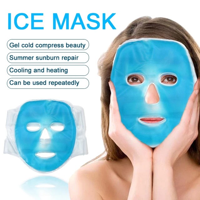 Full Face Massage Ice Mask Hot - Cold Pack Ice Gel บทวิจารณ์และราคา