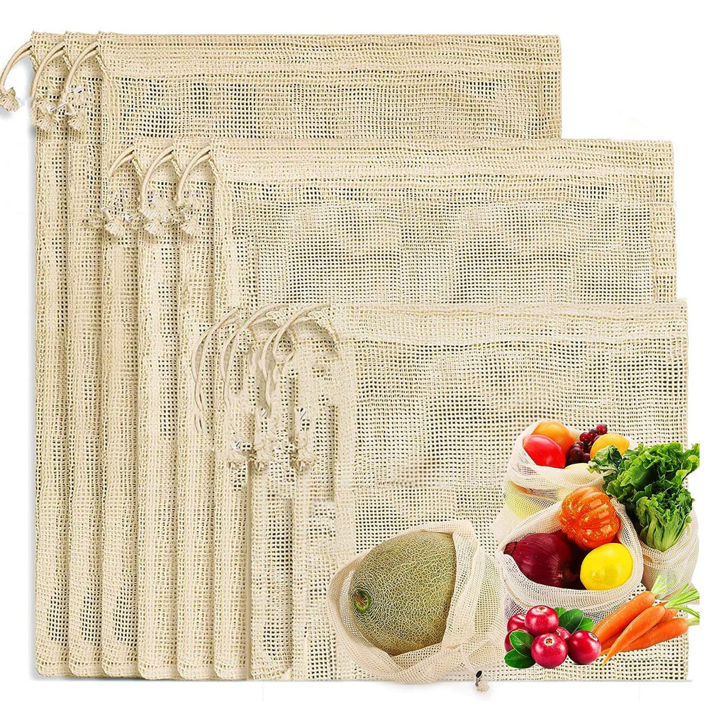 3pcs Reusable Cotton Mesh Prod - Produce Bag Reusable Mesh บทวิจารณ์และราคา