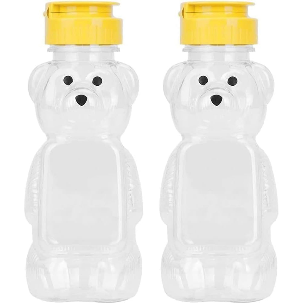 2PCS Plastic Bear Honey Bottle - Condiment Squeeze Bottle บทวิจารณ์และราคา