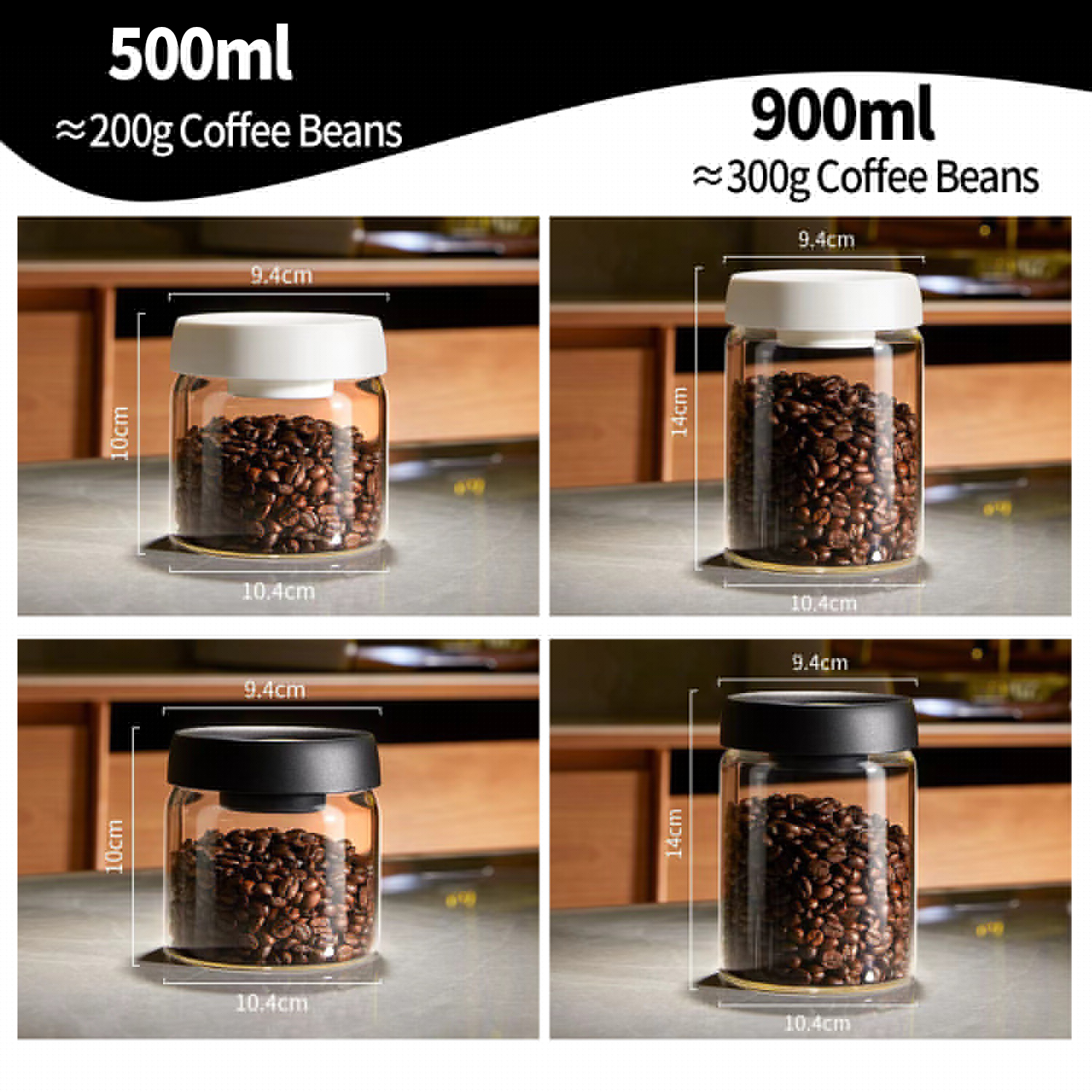OANKR Vacuum Coffee Canister 5 - Food Storage And Preservation บทวิจารณ์และราคา