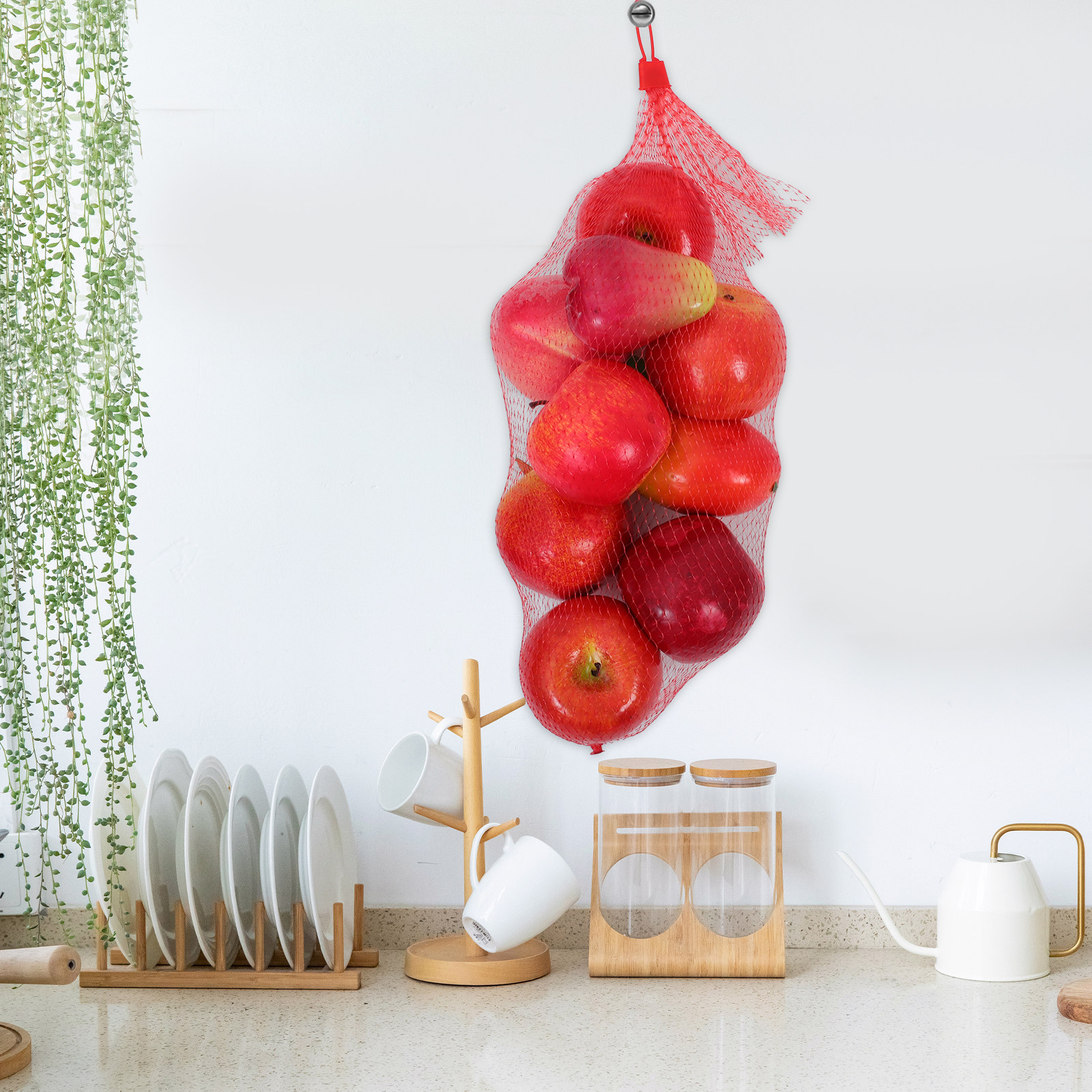 100Pcs Sturdy Mesh Produce Bag - Produce Bag Reusable Mesh บทวิจารณ์และราคา
