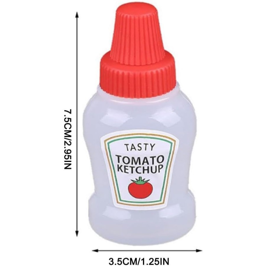 4Pcs Mini Ketchup Bottle for B - Condiment Squeeze Bottle บทวิจารณ์และราคา