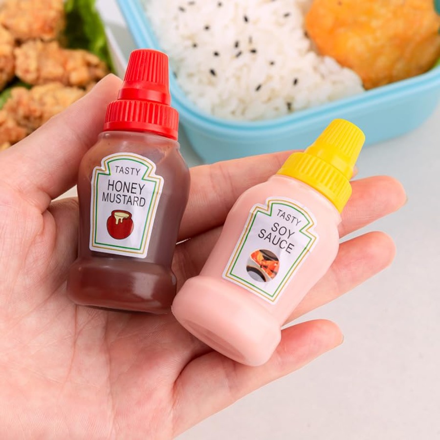 4 Pcs Mini Ketchup Bottles for - Condiment Squeeze Bottle บทวิจารณ์และราคา