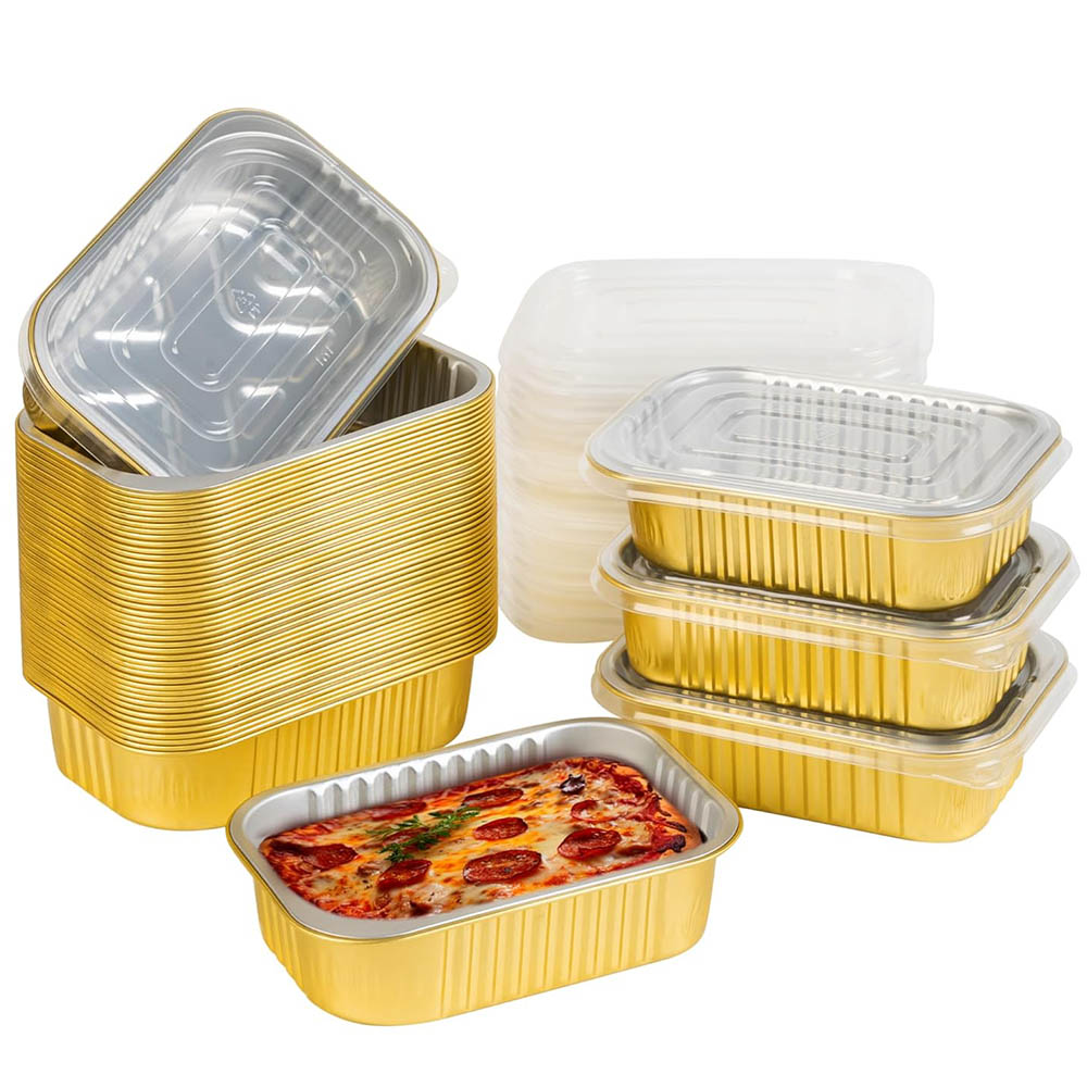 Small Aluminum Pans with Lids  - Food Storage Aluminum บทวิจารณ์และราคา