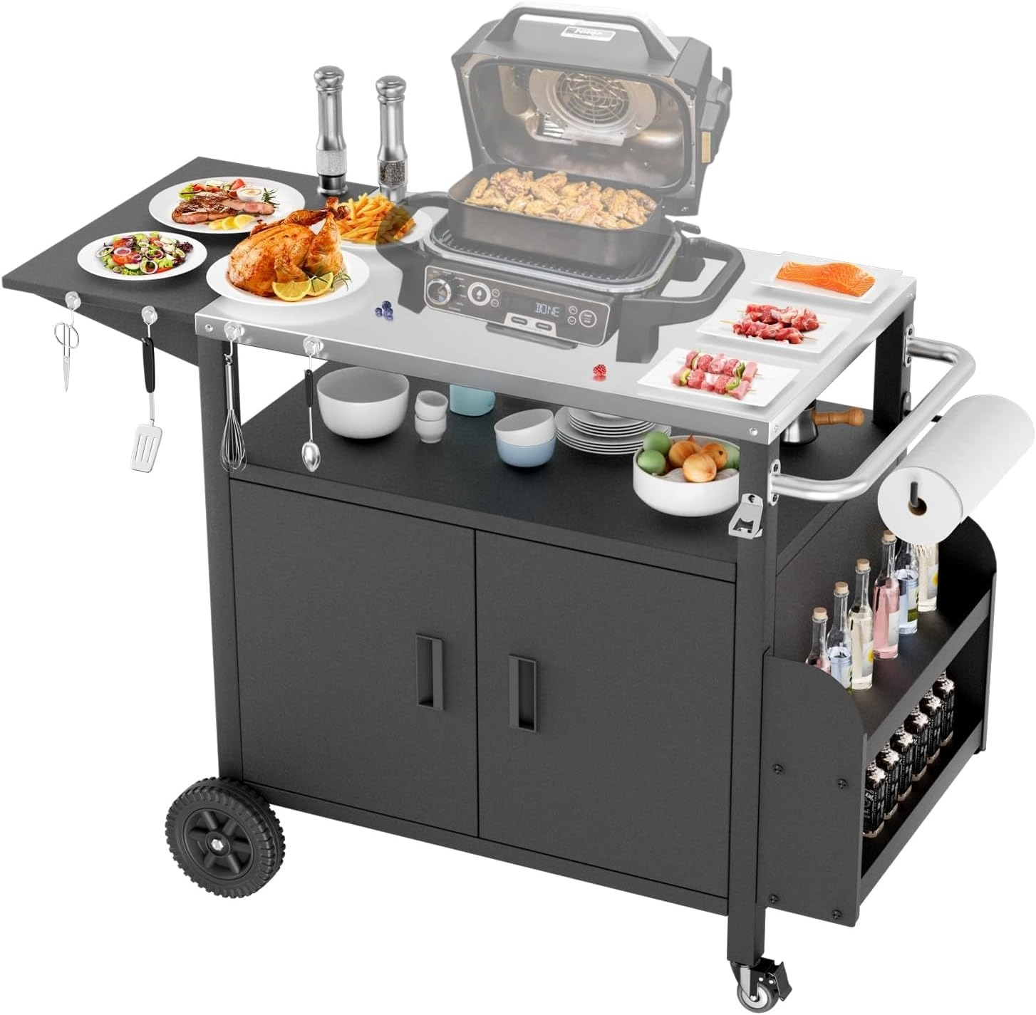 XL Wheeled Outdoor Grill Stati - Food Storage Xl บทวิจารณ์และราคา