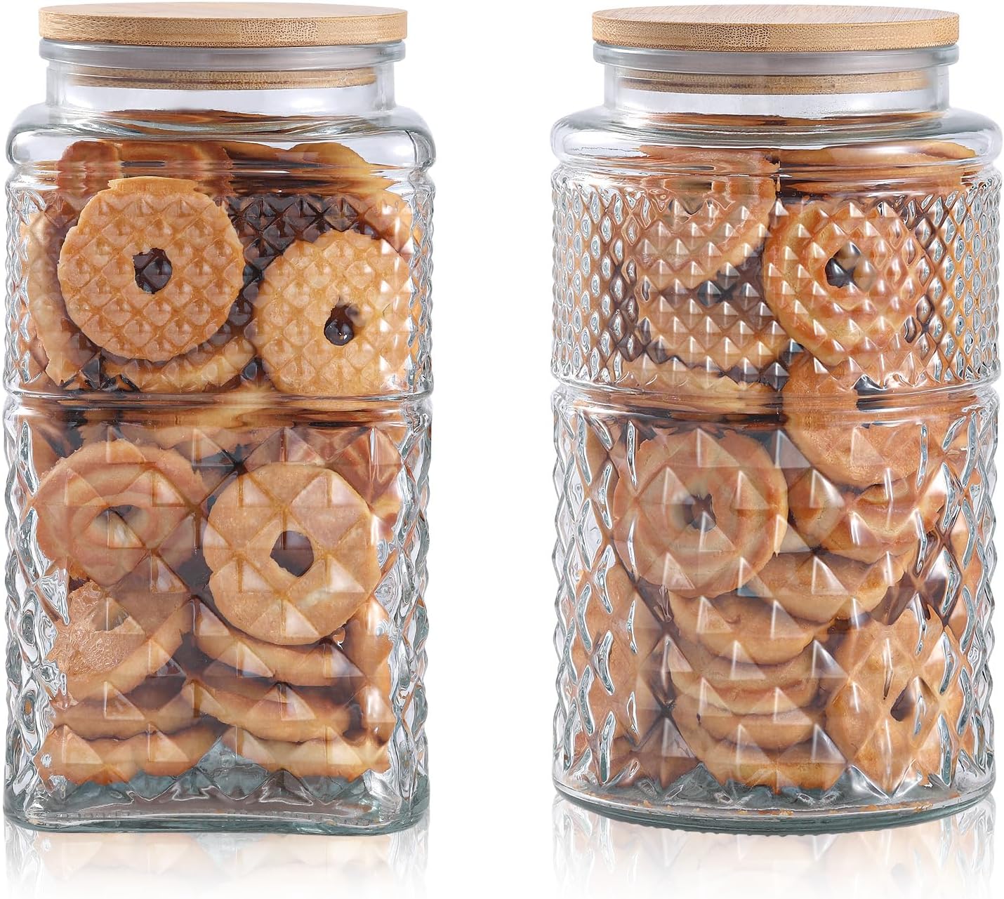 0.7Gallon/2600ml Glass Cookie  - Food Storage Containers บทวิจารณ์และราคา