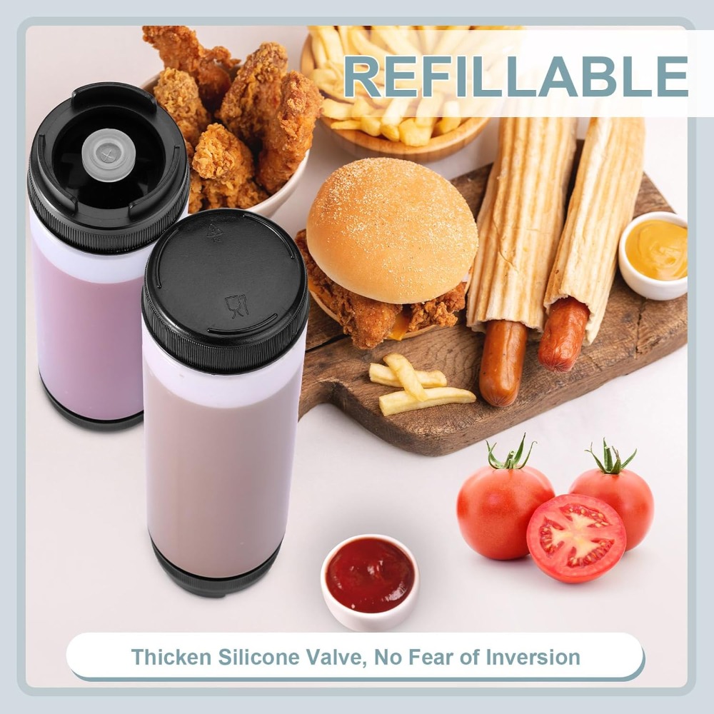 3 Pcs 16 oz Inverted Plastic S - Condiment Squeeze Bottle บทวิจารณ์และราคา