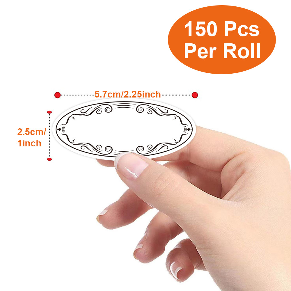 150Pcs Oval Canning Labels for - Food Storage Jar Labels บทวิจารณ์และราคา