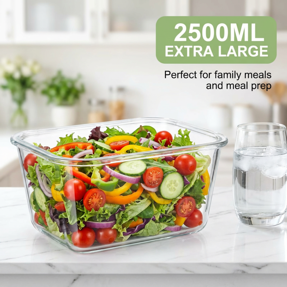Large Capacity Borosilicate Gl - Glass Meal Prep Container บทวิจารณ์และราคา