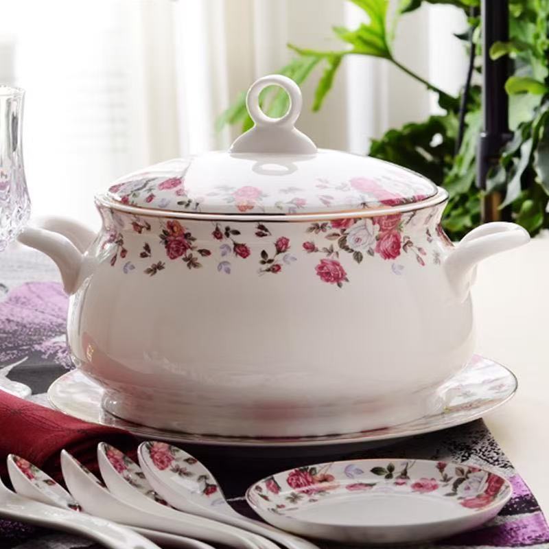 9 Inch, Bone China Tureen for  - Food Storage In Plants บทวิจารณ์และราคา