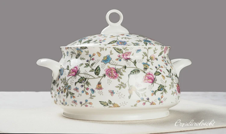 9 Inch, Bone China Tureen for  - Food Storage In Plants บทวิจารณ์และราคา