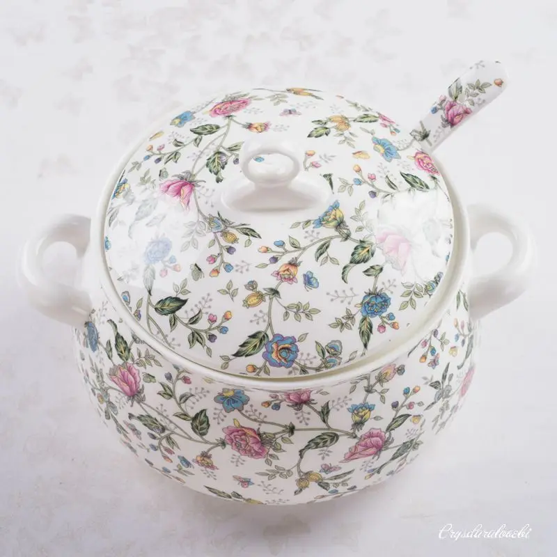 9 Inch, Bone China Tureen for  - Food Storage In Plants บทวิจารณ์และราคา