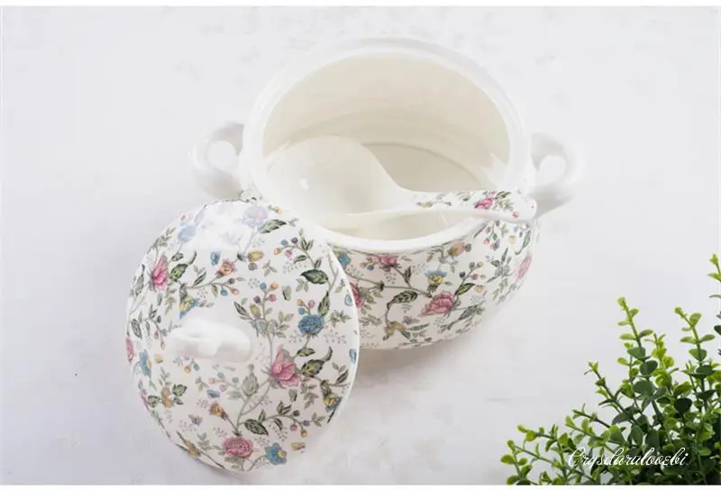 9 Inch, Bone China Tureen for  - Food Storage In Plants บทวิจารณ์และราคา