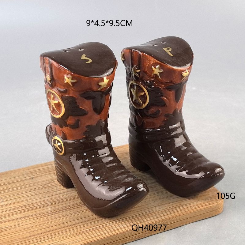 Vintage Boots Ceramic Spice Ja - Food Storage Jar Set บทวิจารณ์และราคา