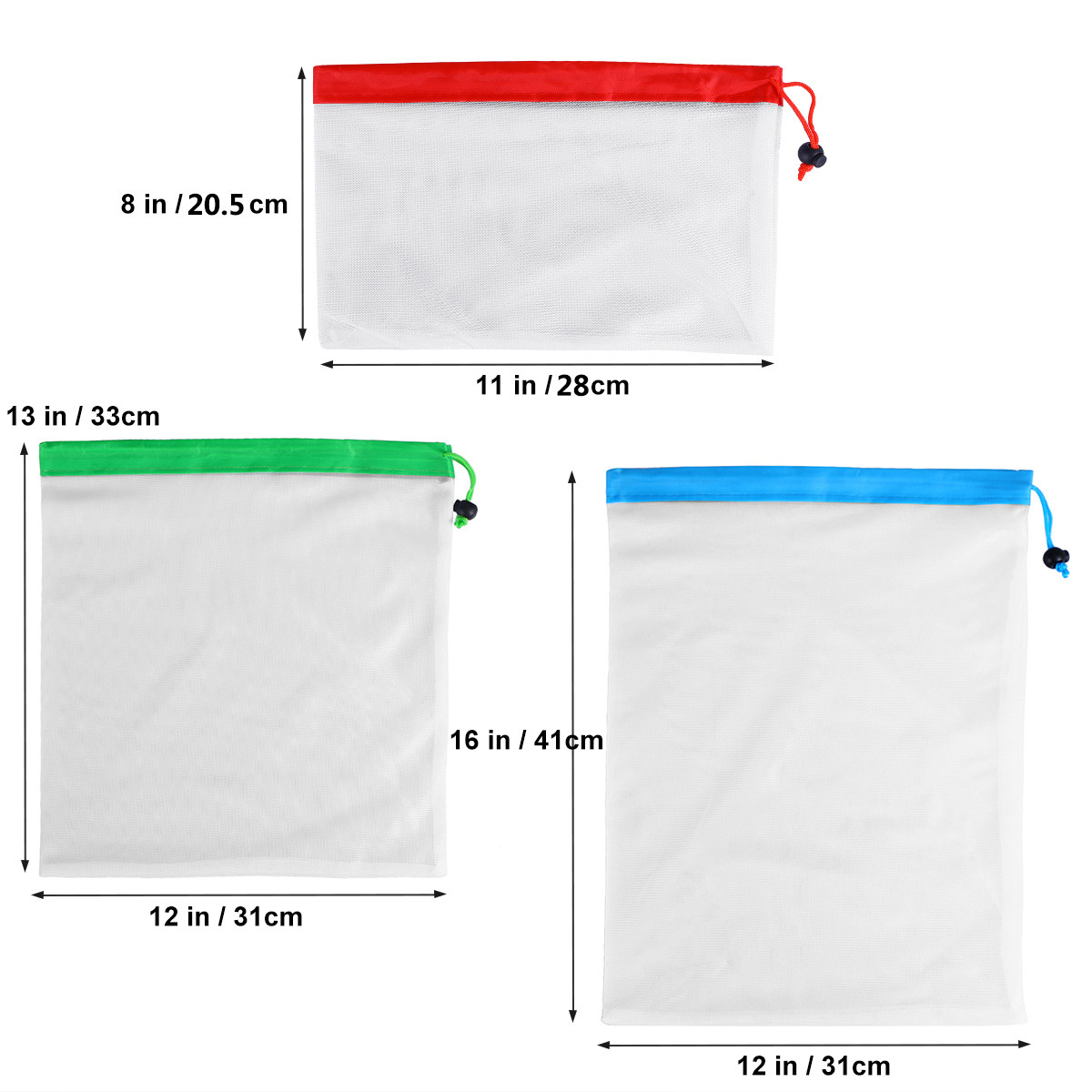 12Pcs Reusable Mesh Produce Ba - Produce Bag Reusable Mesh บทวิจารณ์และราคา