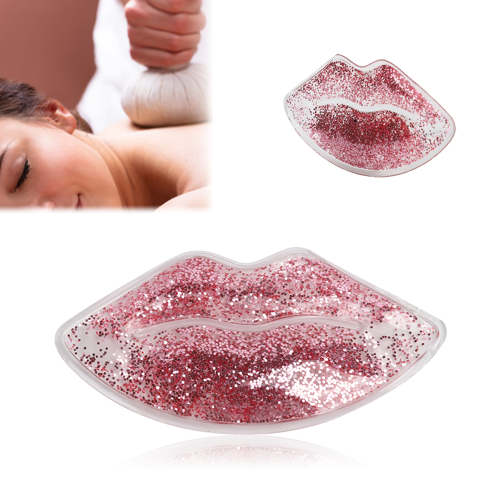 Gel Ice Pack Lip‑Shaped Reusab - Cold Pack Ice Gel บทวิจารณ์และราคา