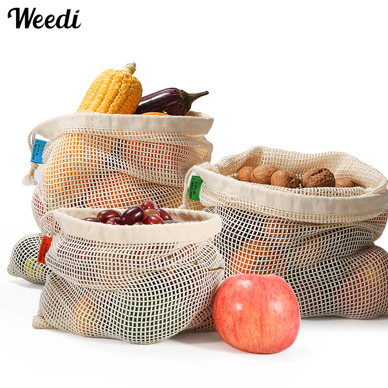 Organic Cotton Reusable Produc - Produce Bag Reusable Mesh บทวิจารณ์และราคา