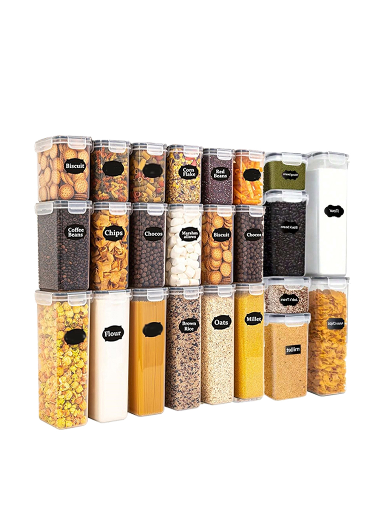 12pcs，Airtight food storage co - Food Storage Plastic Containers With Lids บทวิจารณ์และราคา