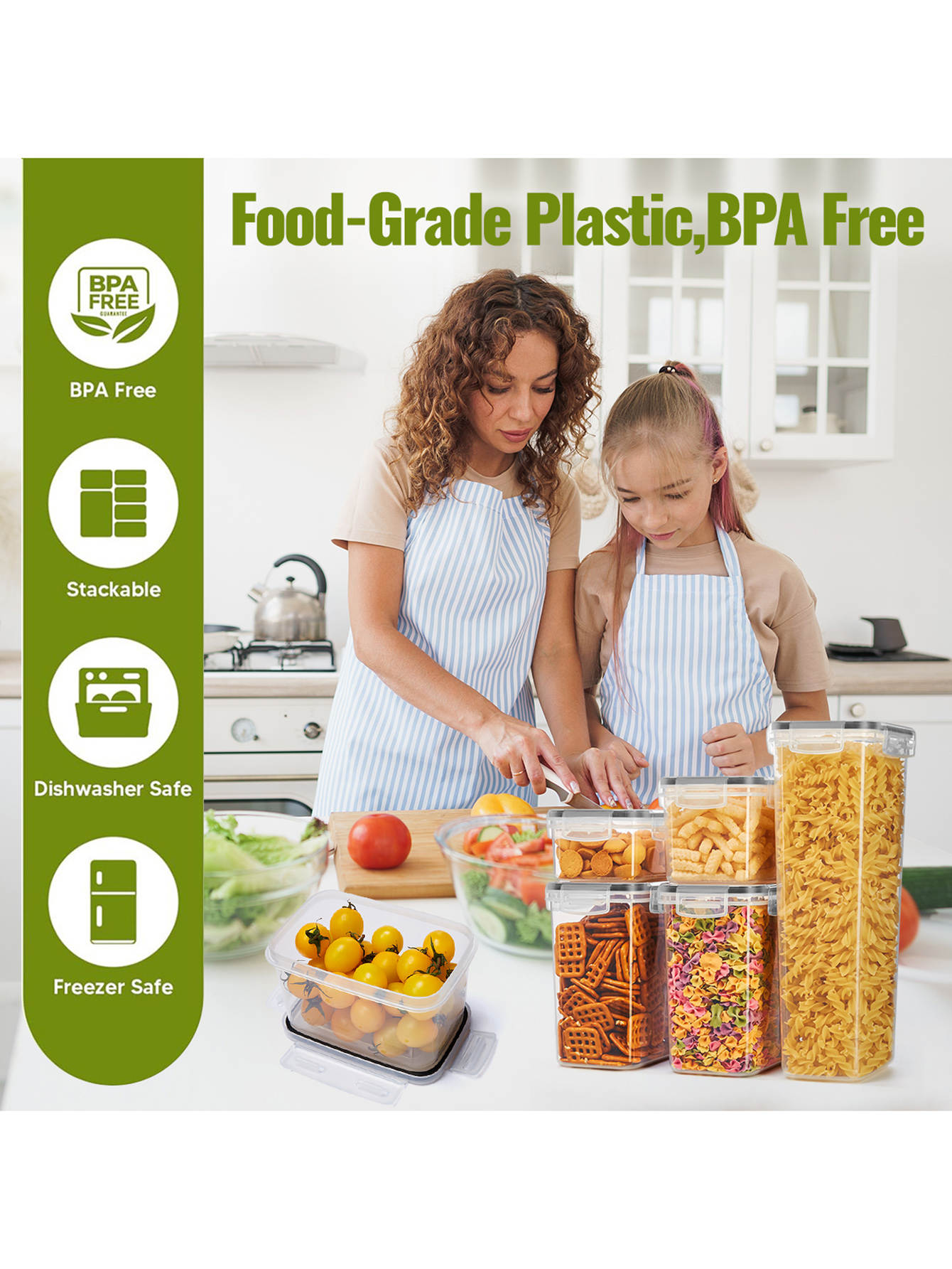 12pcs，Airtight food storage co - Food Storage Plastic Containers With Lids บทวิจารณ์และราคา