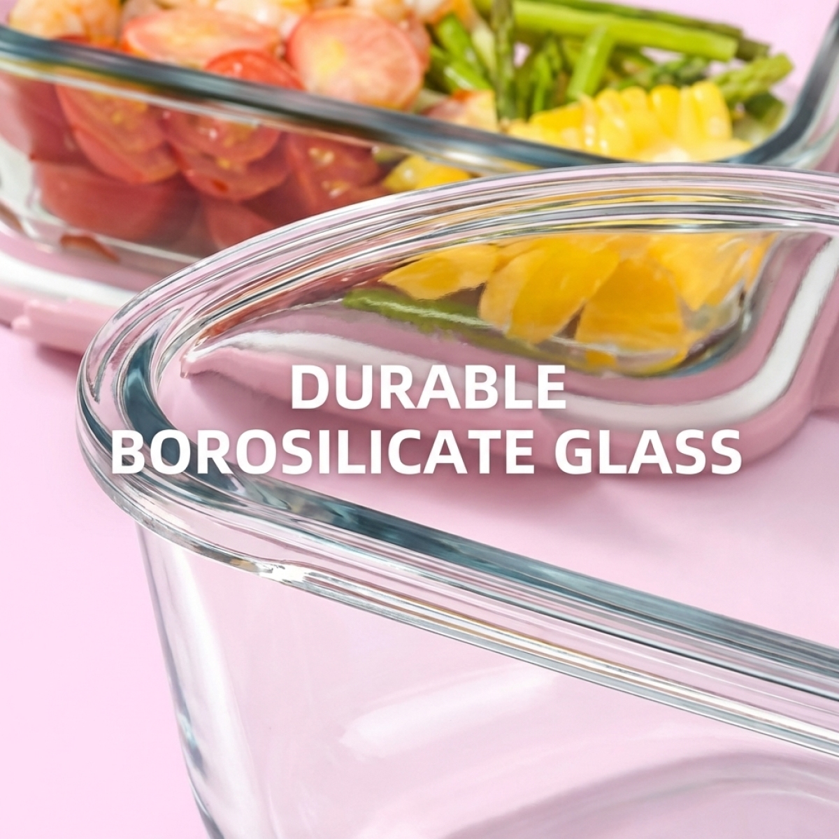High Borosilicate Glass Food S - Glass Meal Prep Container บทวิจารณ์และราคา