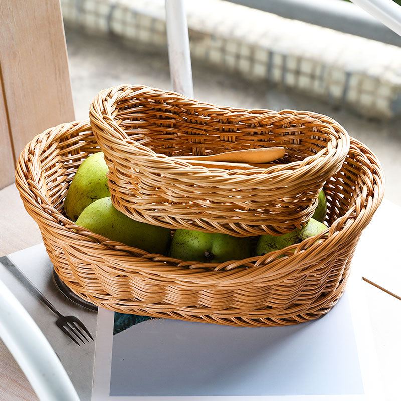 Oval Rattan Woven Storage Bask - Food Storage In Plants บทวิจารณ์และราคา