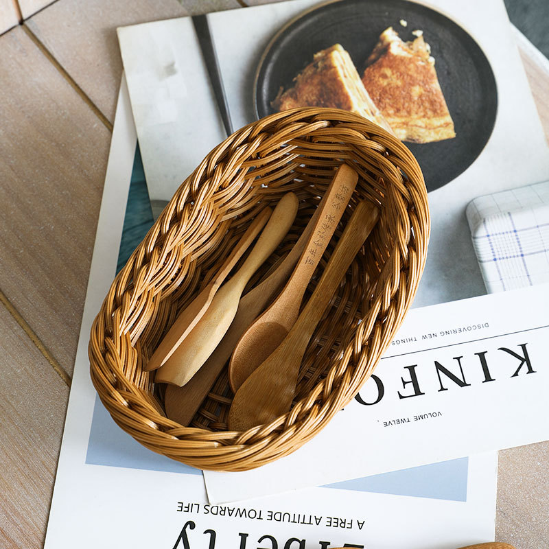 Oval Rattan Woven Storage Bask - Food Storage In Plants บทวิจารณ์และราคา