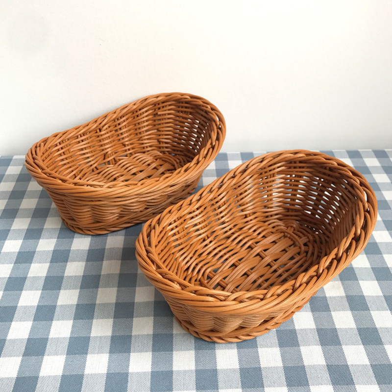 Oval Rattan Woven Storage Bask - Food Storage In Plants บทวิจารณ์และราคา